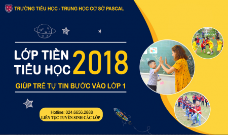 Thông báo tuyển sinh khóa Tiền tiểu học năm học 2023-2024 dành cho các bé sinh năm 2018