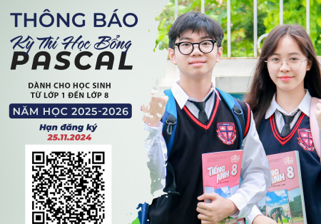 Thông báo: Kì thi học bổng Pascal năm học 2025 – 2026