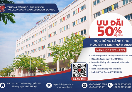 Thông báo: Tổ chức Kì thi học bổng Pascal 2026 dành cho các bé sinh năm 2020